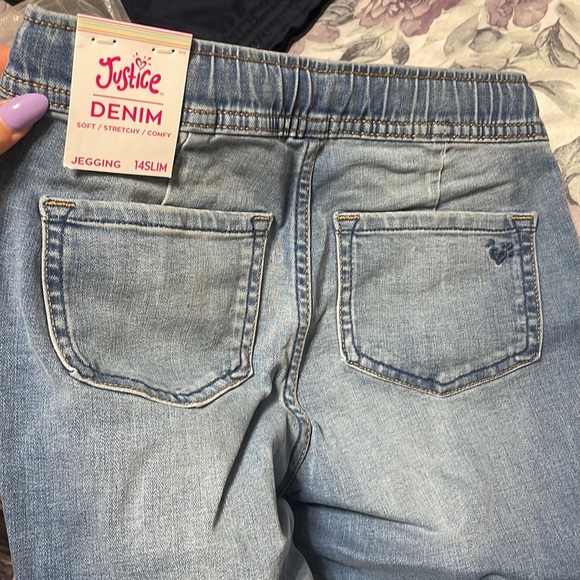 Girls Justice Jeggings Size 14 Slim - Picture 4 of 6